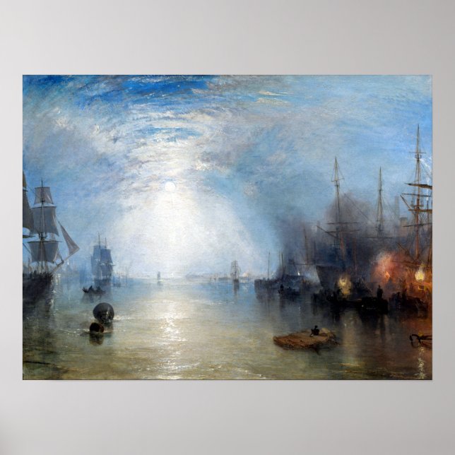Joseph Mallord William Turner Keelmen Heaving Poster (Vorne)