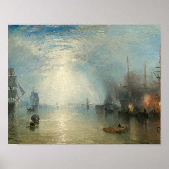 Joseph Mallord William Turner - Keelmen Heaving Poster (Vorne)