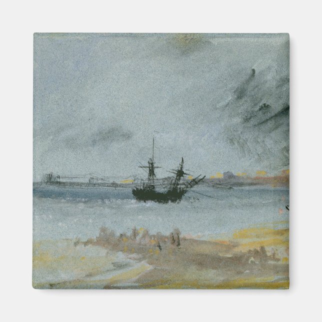 Joseph Mallord William Turner | Schiff Aground, Br Magnet (Vorne)
