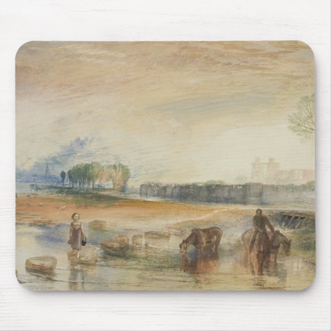 Joseph Mallord William Turner - Sunset and Moonris Mousepad (Vorne)