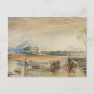 Joseph Mallord William Turner - Sunset and Moonris Postkarte