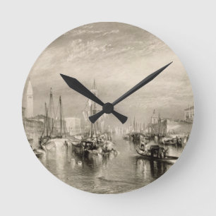 Joseph Mallord William Turner   The Grand Canal, V Runde Wanduhr