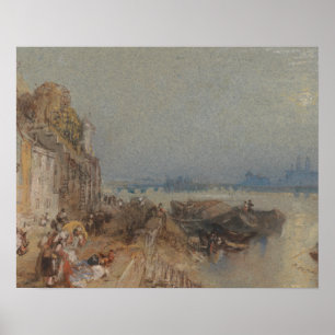 Joseph Mallord William Turner - Tours - Sunset Poster