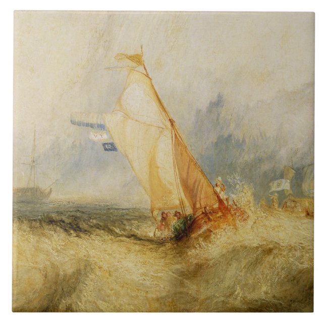 Joseph Mallord William Turner | Van Tromp Going AB Fliese (Vorderseite)