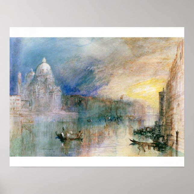 Joseph Mallord William Turner | Venedig: Grand Can Poster (Vorne)