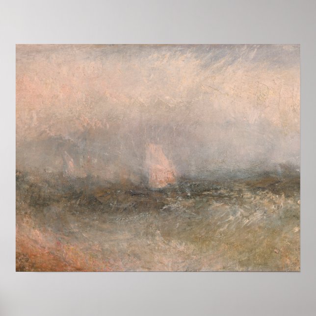 Joseph Mallord William Turner - Von der Nore Poster (Vorne)
