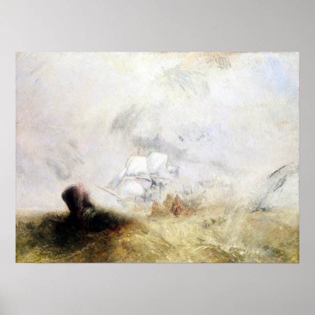 Joseph Mallord William Turner Whalers Poster (Vorne)