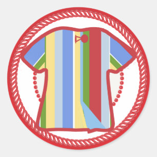 Joseph-Mantel-Aufkleber Runder Aufkleber