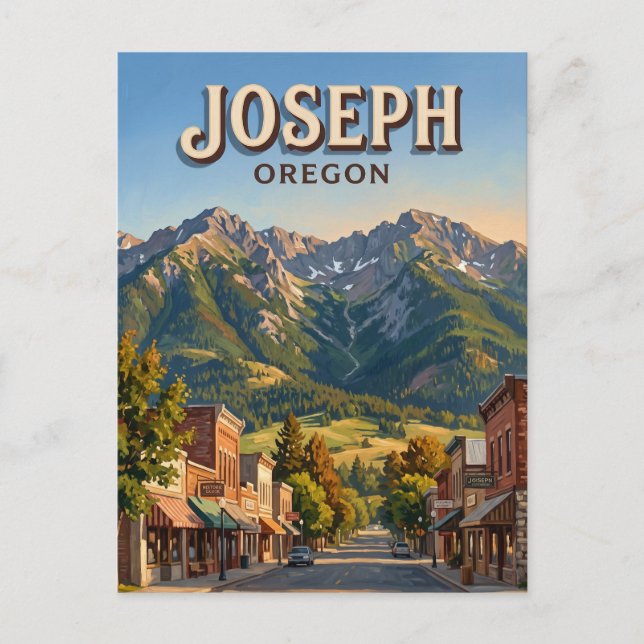 Joseph Oregon Postkarte (Vorderseite)