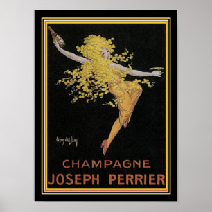 Joseph Perrier Champagne Vintage Ad 12x16 Poster