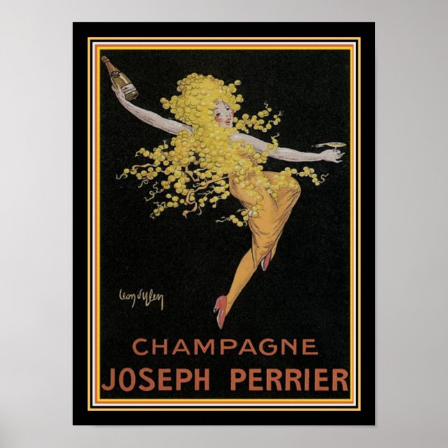 Joseph Perrier Champagne Vintage Ad 12x16 Poster (Vorne)