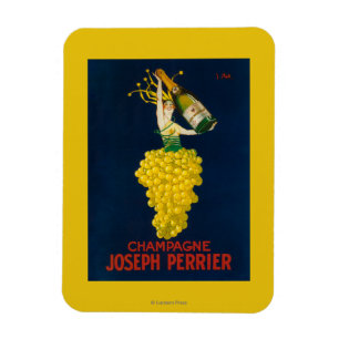 Joseph Perrier Champagne Werbeplakat Magnet