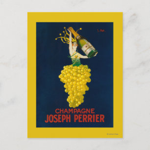 Joseph Perrier Champagner Werbeplakat Postkarte