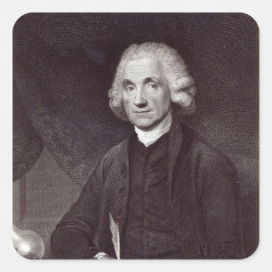 Joseph Priestley Quadratischer Aufkleber