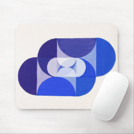 Joseph Schillinger Key Blue. Abstrakt geometrisch Mousepad