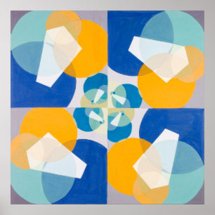 Joseph Schillingers 'Grüne Quadrate 1934' Poster
