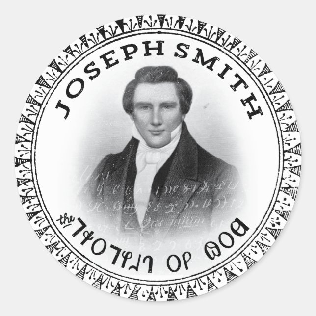 Joseph Smith DER Prophet Gottes Runder Aufkleber (Vorderseite)