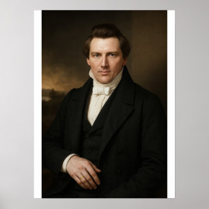 Joseph Smith Fotorealistische Darstellung™ #2 LDS- Poster