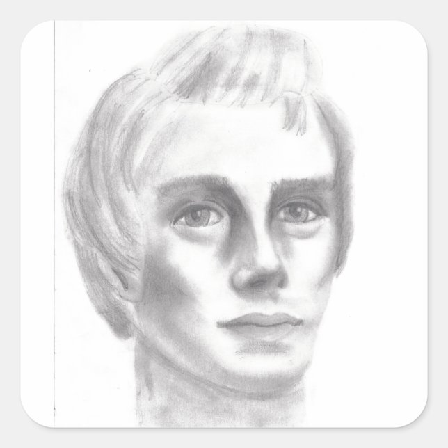 Joseph Smith mormon LDS Prophet Quadratischer Aufkleber (Vorderseite)