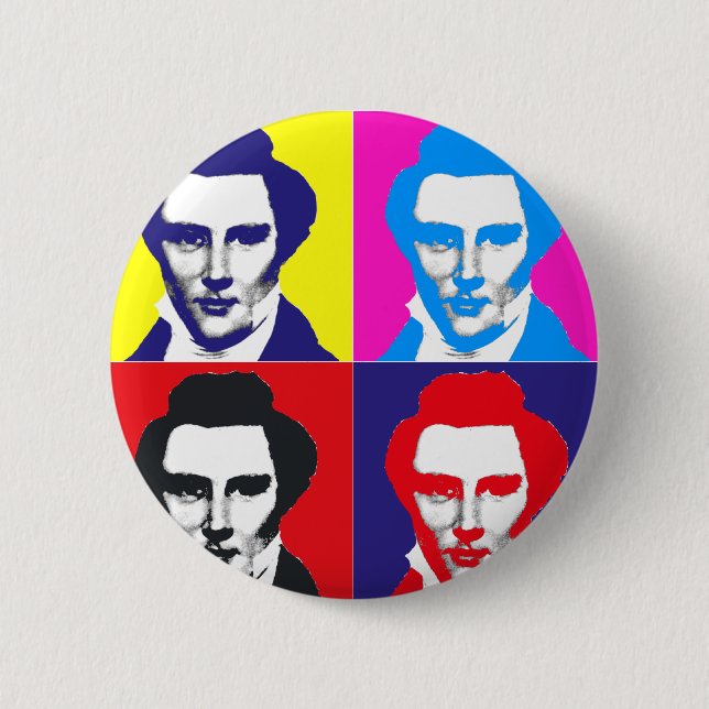 Joseph-Smith-Pop-Kunst Button (Vorderseite)