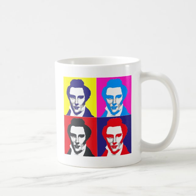 Joseph-Smith-Pop-Kunst Kaffeetasse (Rechts)
