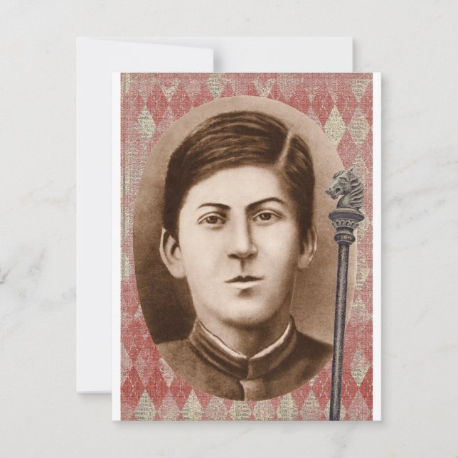 Joseph Stalin 14 Jahre alt Karte (Vorderseite)