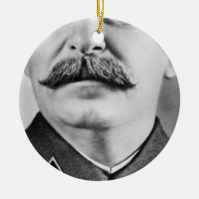 Joseph Stalin Fotograph Keramik Ornament (Vorne)