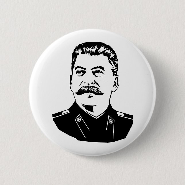 Joseph Stalin Portrait Button (Vorderseite)