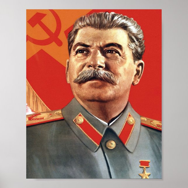 Joseph Stalin Portrait Poster (Vorne)