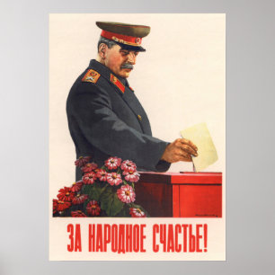 Joseph Stalin sowjetisches Propagandaposter Poster