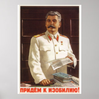 Joseph Stalin sowjetisches Propagandaposter Poster