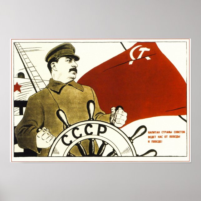 Joseph Stalin. Sowjetpropoganda-Poster Poster (Vorne)