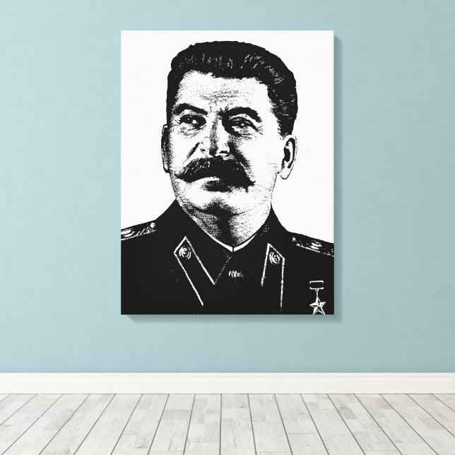 Joseph Stalin, USSR, CCCP, Soviet Union, Communism Leinwanddruck (Insitu (Holzboden))