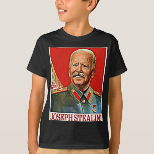 Joseph Stealin Anti Joe Biden Meme Parody Politica T-Shirt