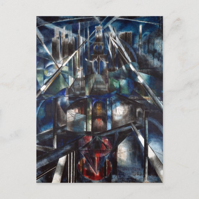 Joseph Stella Brooklyn Bridge Postkarte (Vorderseite)