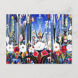 Joseph Stella painting, Blume Italien Postcard Postkarte