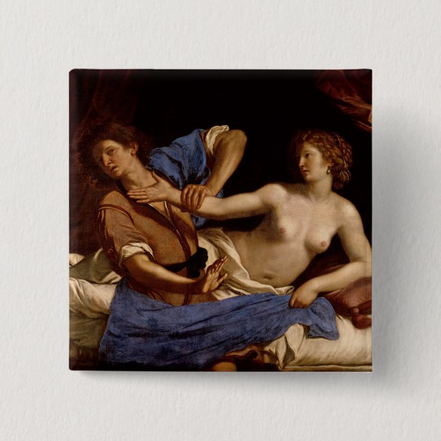 Joseph und die Ehefrau von Potiphar, c.1649 Button (Vorderseite)
