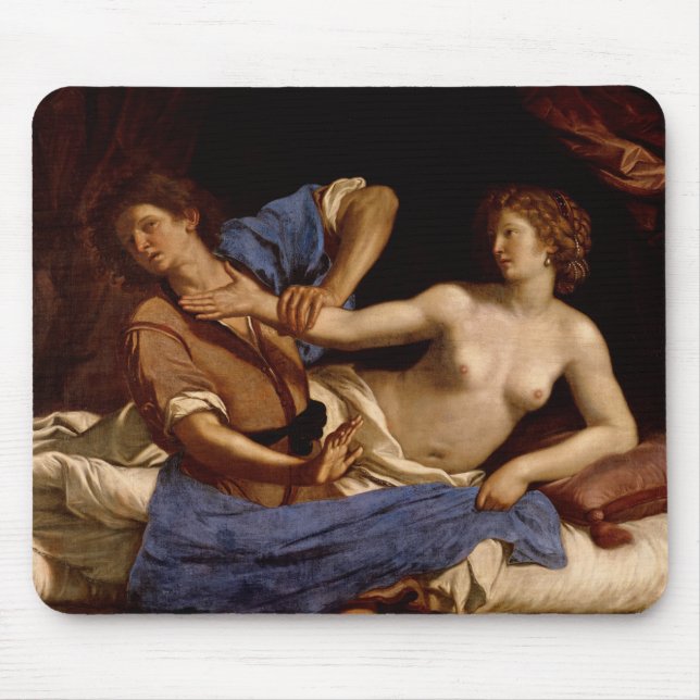 Joseph und die Ehefrau von Potiphar, c.1649 Mousepad (Vorne)