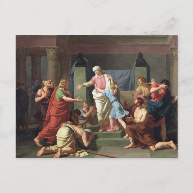 Joseph von seinen Brüdern anerkannt, 1789 Postkarte (Vorderseite)