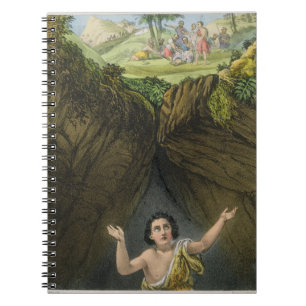 Joseph warf in die Grube durch seine Bruder, von Notizblock