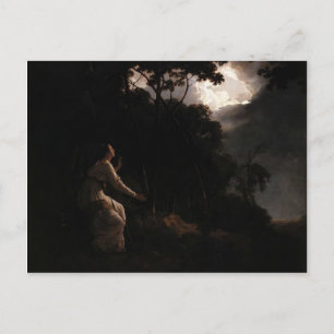 Joseph Wright - Die Frau im Milton-Comus Postkarte