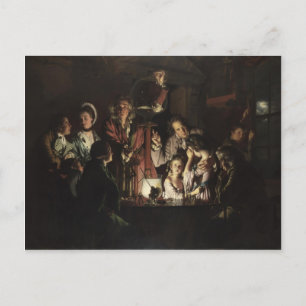 Joseph Wright - Ein Experiment an einem Vogel in e Postkarte