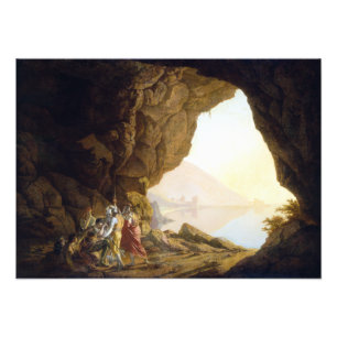 Joseph Wright von Derby Grotto Poster