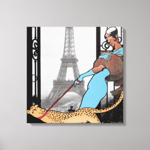 Josephine Baker Wrapped Canvas Print Leinwanddruck