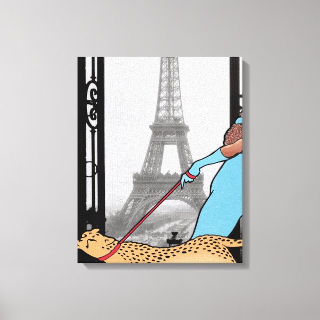 Josephine Baker Wrapped Canvas Print Leinwanddruck (Vorderseite)