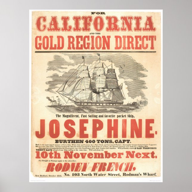 "Josephine" bis "California Advertisement (1280A) Poster (Vorne)