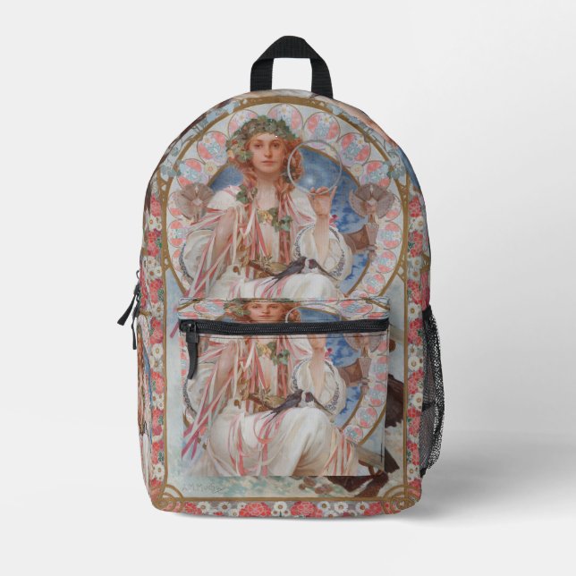 Josephine Crane Bradley als Lavia von Alphonse Muc Bedruckter Rucksack (Vorderseite)
