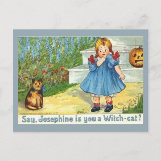 Josephine die Hexenkatze Postkarte (Vorderseite)