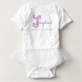 Josephine Girls nennen pastellfarbene lila Gewohnh Baby Strampler