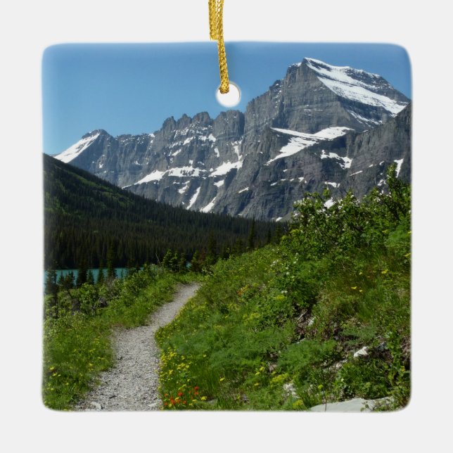Josephine Lake Trail mit Monte Guild am Gletscher Keramikornament (Vorderseite)